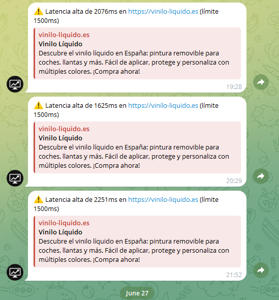 Alertas por Telegram